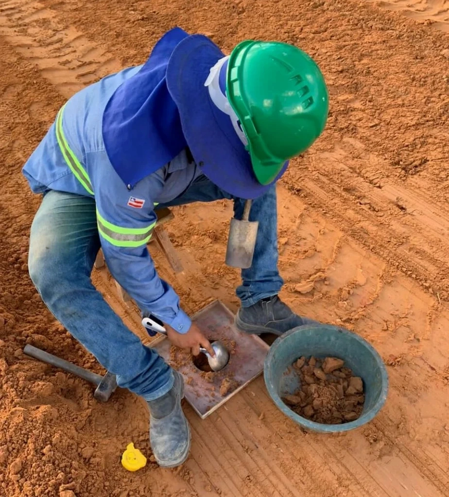 Field Density Testing in Exeter: Sand Cone Method